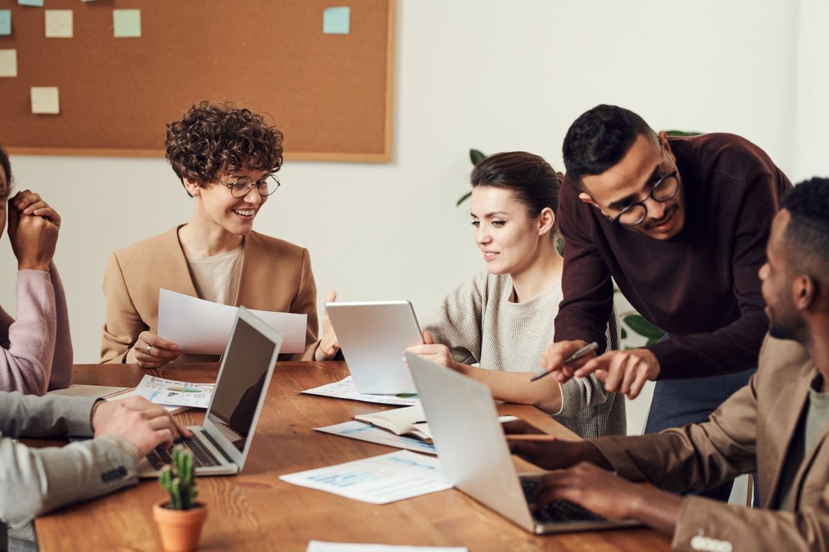 TheMarketingPodium strategy team reviewing marketing performance